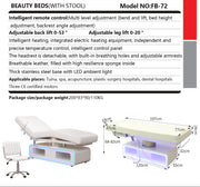 Multifunctional beauty salon adjustable medical facial bed 3 motors electric saloon massage Bed with Chair - coolbabymalls